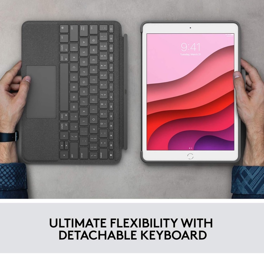 Logitech Combo Touch Keyboard IPAD , 7th, 8th and 9th generation